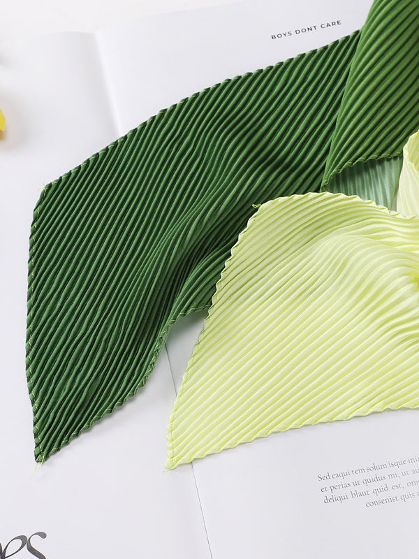 Casual Pleated Contrast Color Shawl&Scarf