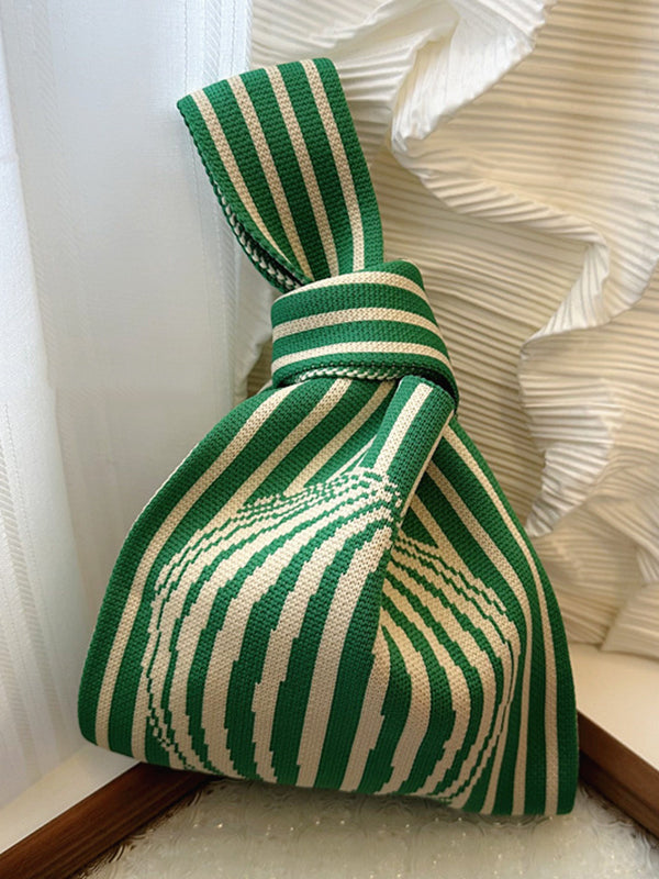 Striped Woven Handbag Bags Accessories