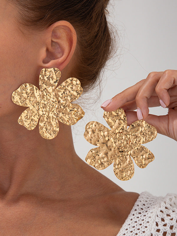Flower Shape Irregularity Earrings Accessories