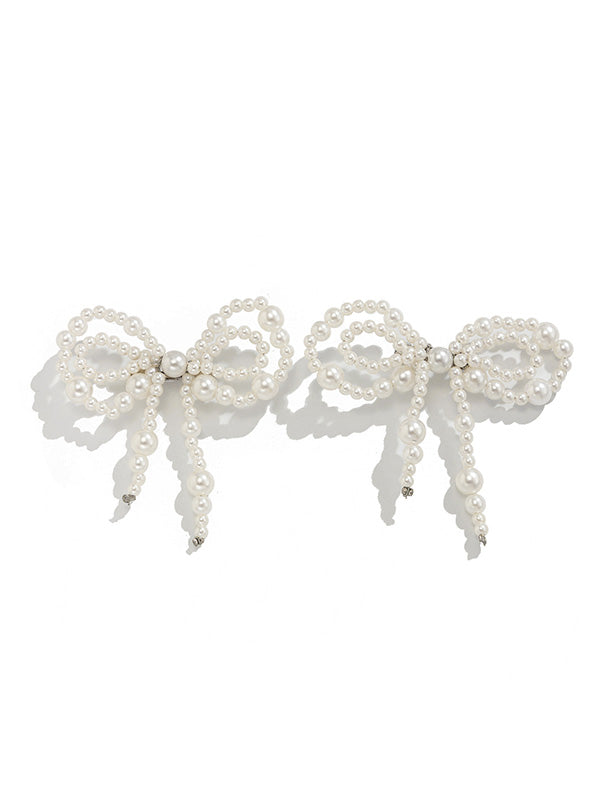 Bow-Embellished Shiny Irregularity Anklets