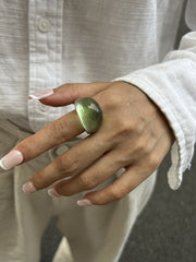 Geometric Transparent Rings Accessories