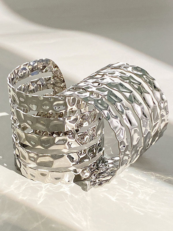 Geometric Hollow Solid Color Bracelet Accessories