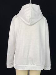 Letter Print Long Sleeves Hooded Hoodies Tops