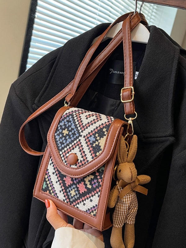 Geometric Split-Joint Crossbody Bags