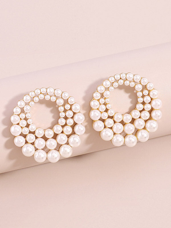Geometric Hollow Drop Earrings