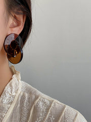 Geometric Solid Color Earrings Accessories Eardrop