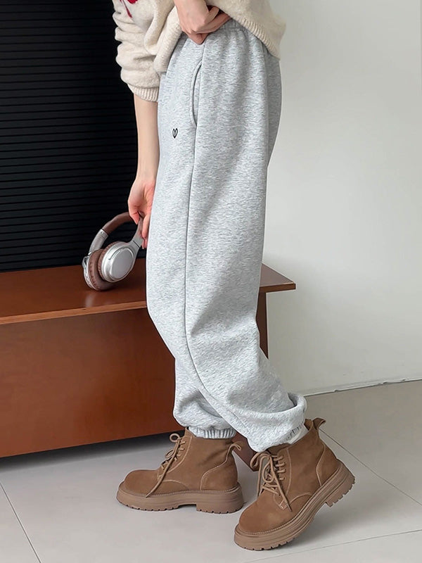 Elasticity Split-Joint High Waisted Loose Trousers Pants