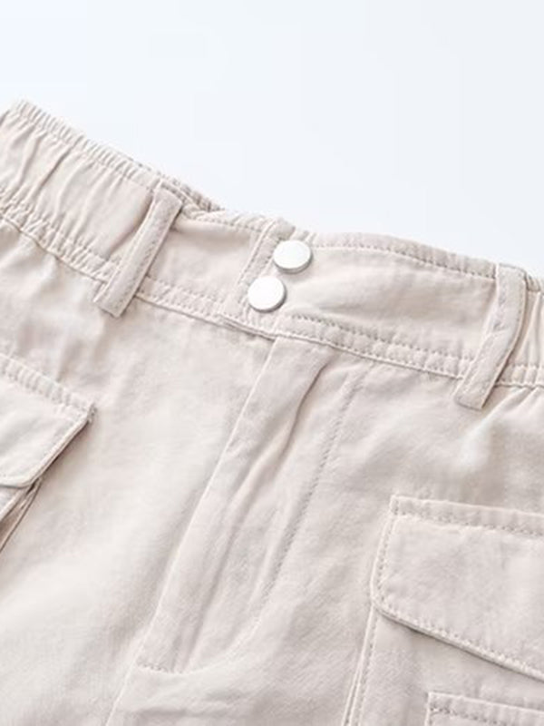 Pockets Loose Shorts Bottoms