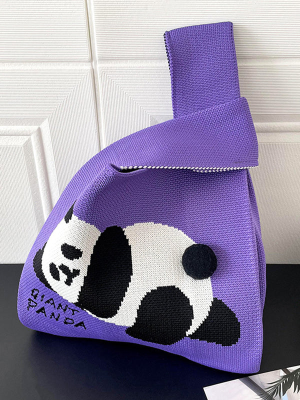 Animal Printed Woven Handbag Bags Accessories