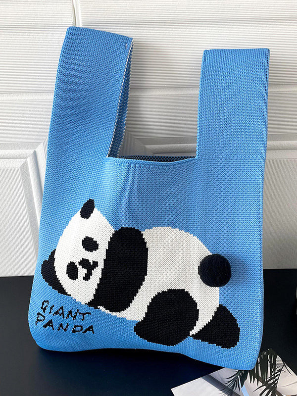 Animal Printed Woven Handbag Bags Accessories