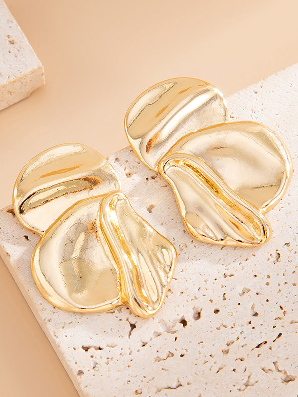 Flower Shape Irregularity Earrings Accessories