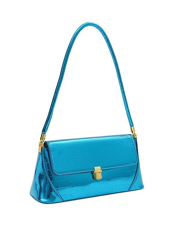 Crocodile Pattern Zipper Handbags