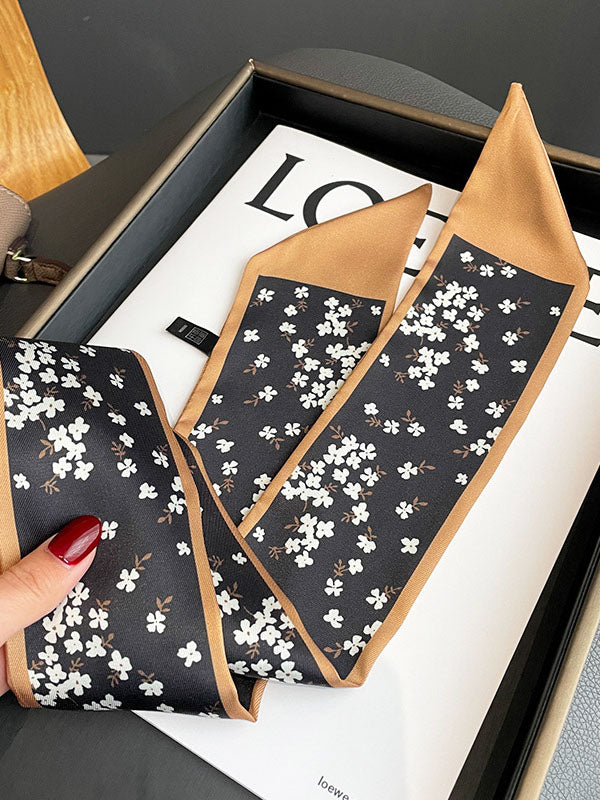 Contrast Color Floral Printed Shawl&Scarf