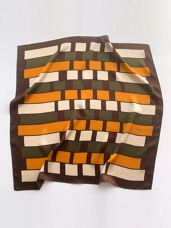 Casual Contrast Color Plaid Shawl&Scarf