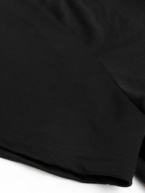 Original Irregular Loose Solid Color T-Shirt Top
