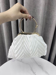 Flower Shape Lock Shiny Mini Bags Evening Bags & Clutches