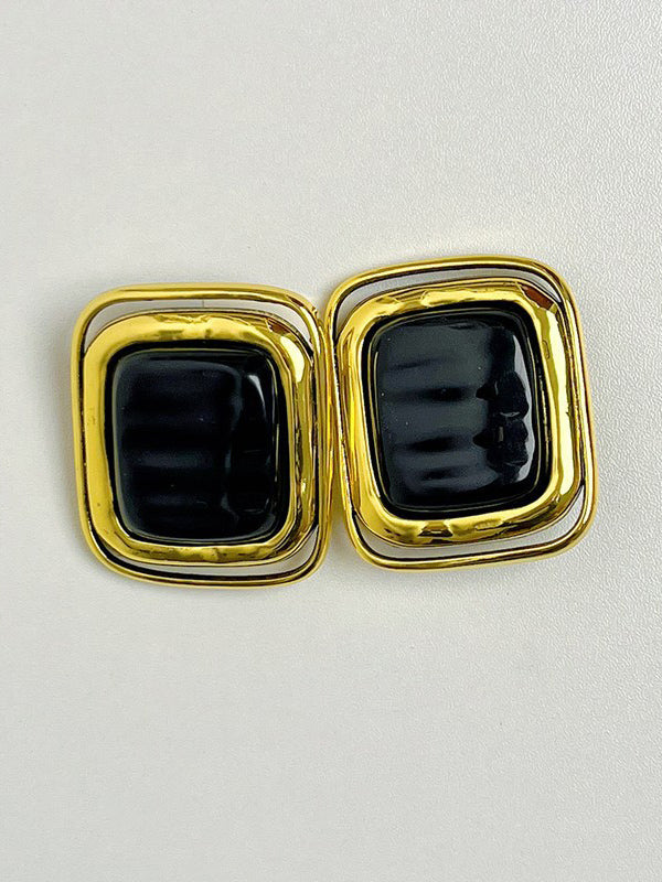 Geometric Shiny Earrings Accessories