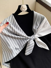 Polka-Dot Striped Vintage Shawl&Scarf