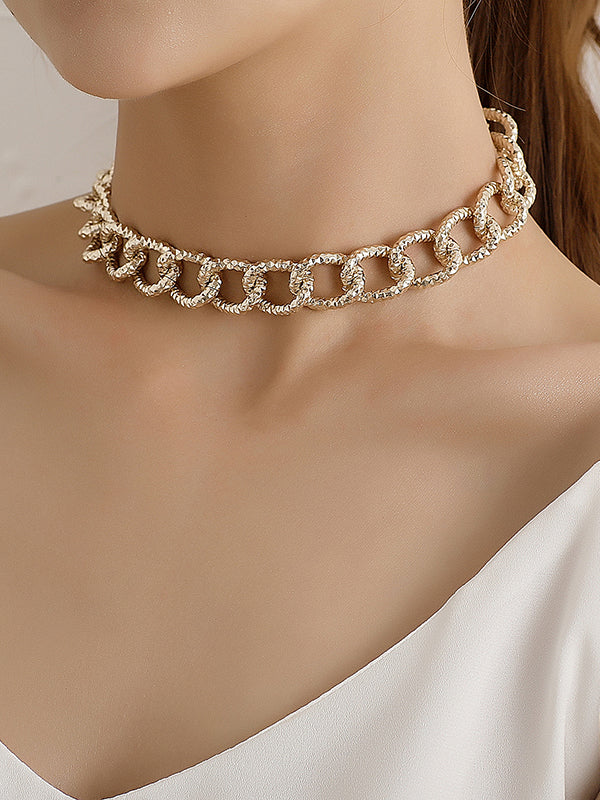 Chains Geometric Hollow Necklaces Accessories Dainty Necklace