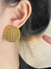 Geometric Rhine Stones Drop Earrings