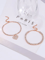 Chains Heart Shape Anklets