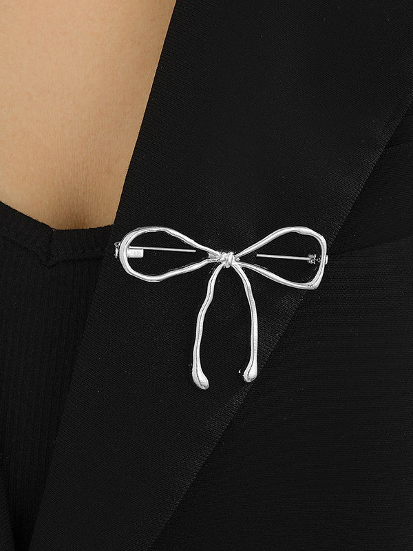 Bowknot Solid Color Brooch Accessories