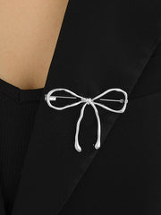 Bowknot Solid Color Brooch Accessories