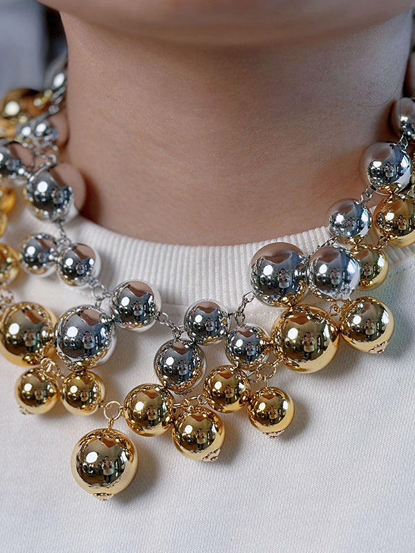 Geometric Solid Color Necklaces Accessories