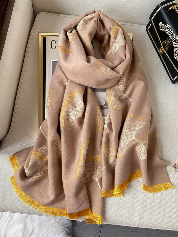 Vintage Keep Warm Tasseled Imitated Cashmere Shawl&Scarf