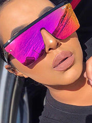 Geometric Sun-Protection Sunglasses Accessories