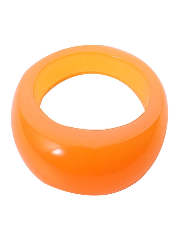 Geometric 4 Pcs Solid Color Rings Accessories