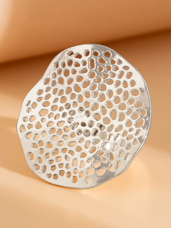 Geometric Hollow Irregularity Rings Accessories
