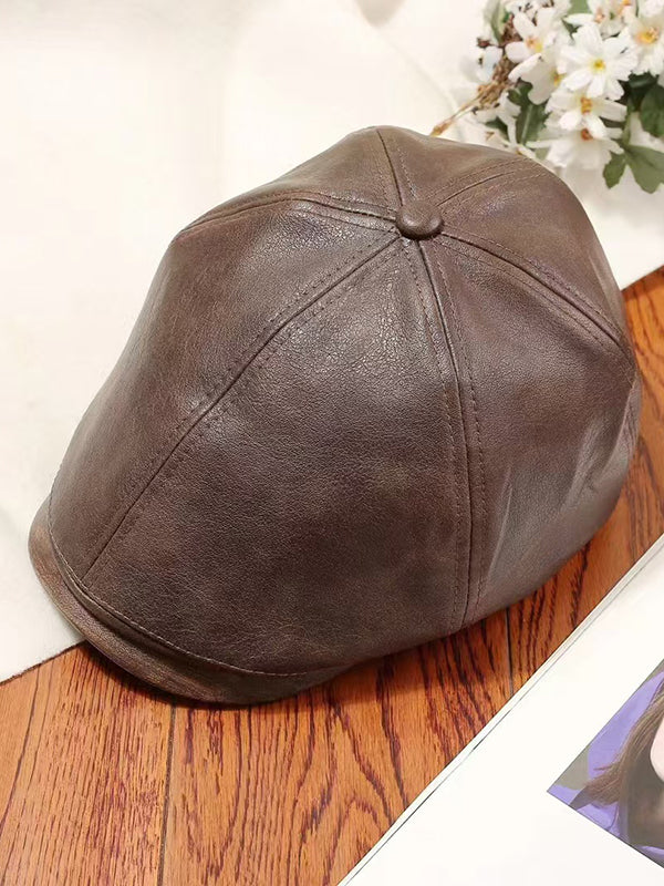 Buckle Hollow Split-Joint Hats Beret