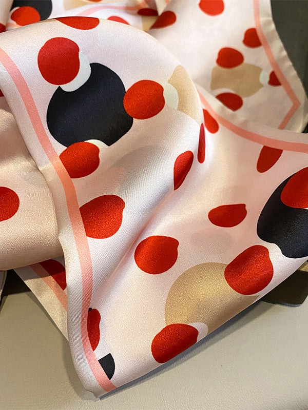 Contrast Color Polka-Dot Shawl&Scarf