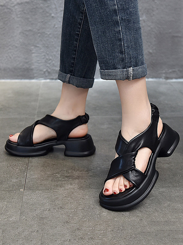 Open Toe Sandals Platform Shoes