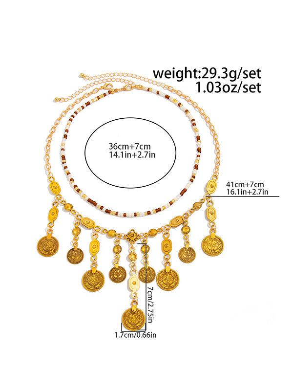 Chains Geometric Shiny Irregularity Necklaces Accessories