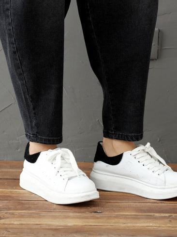 Cotton Vintage Gray-black Harem Jean Pants