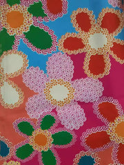 Flower Print Pleated Split-Joint Loose Puff Sleeves Lapel Blouses