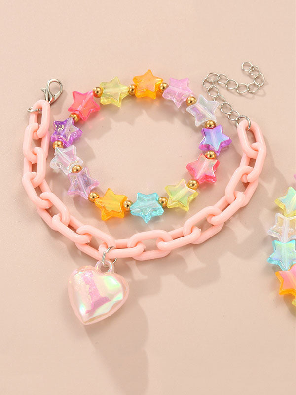 Heart Shape Star Shape Bracelet Accessories