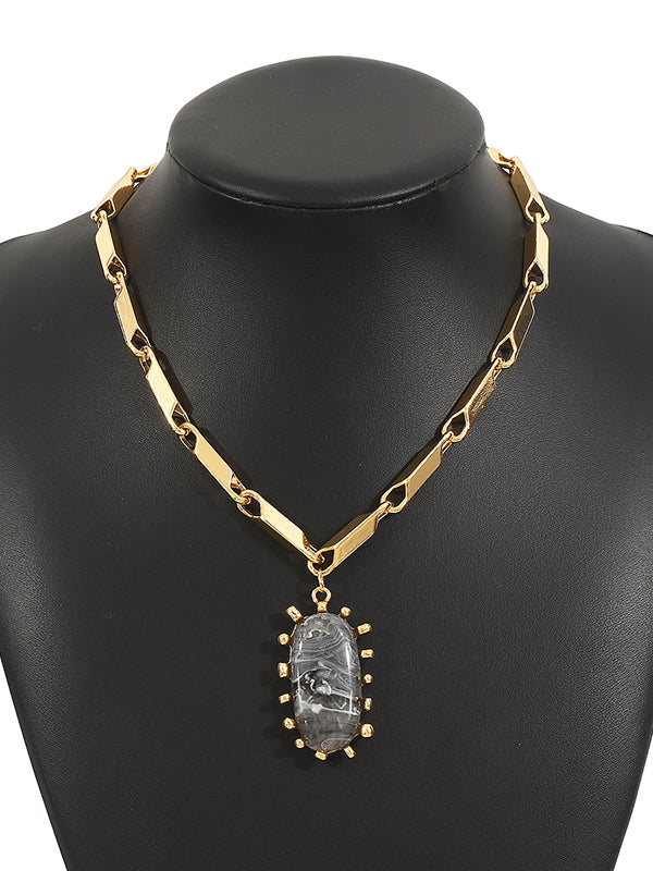 Chains Geometric Normcore Necklaces Accessories