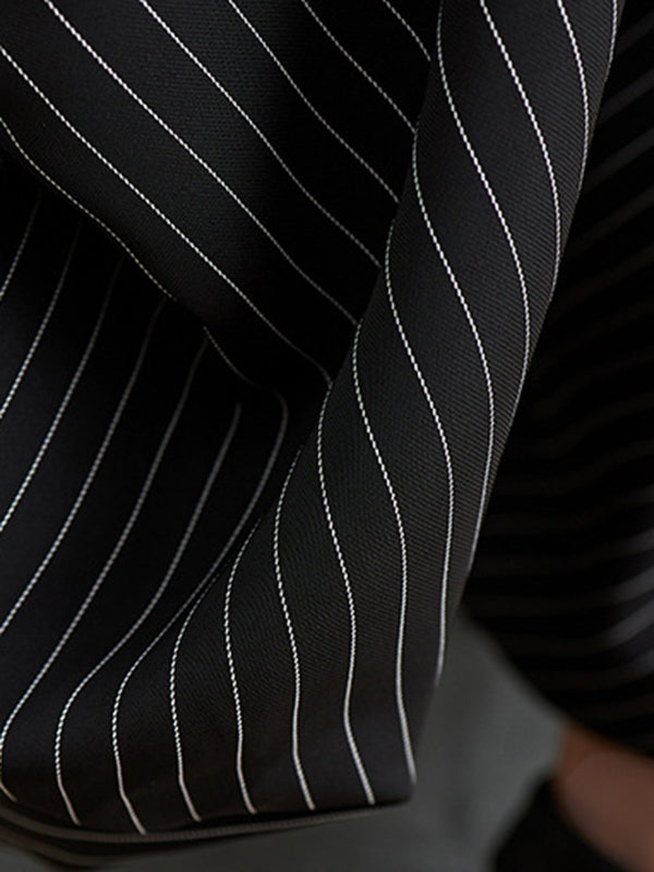 Split-Joint Striped Harem Pants Irregular clipping Casual Pants Bottoms