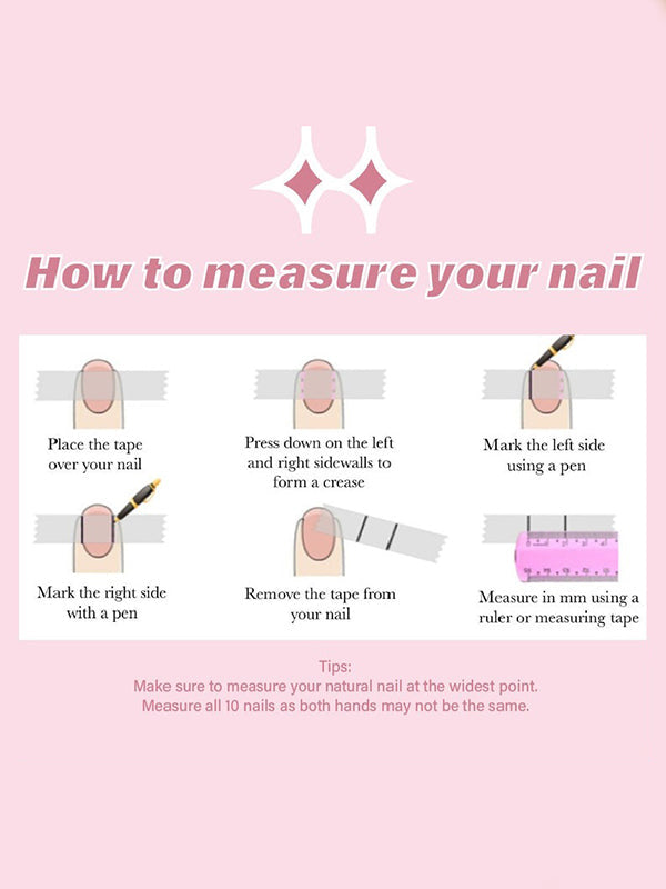 Detachable Printed Press-On Nails