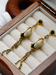 Flower Shape Tasseled Earrings Accessories