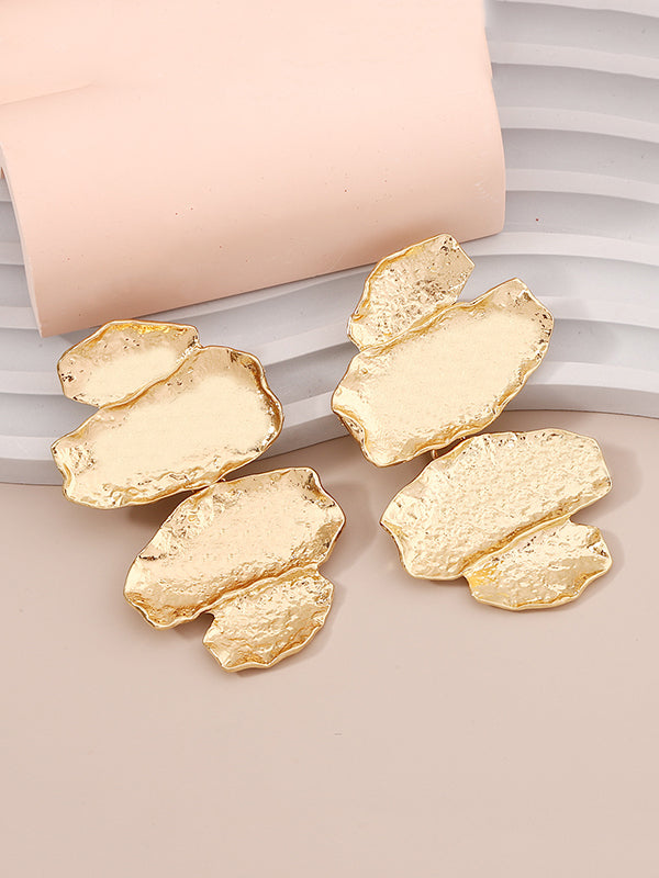 Chains Shiny Irregularity Earrings Accessories