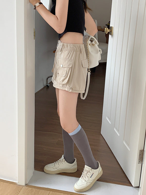 Pockets Loose Shorts Bottoms