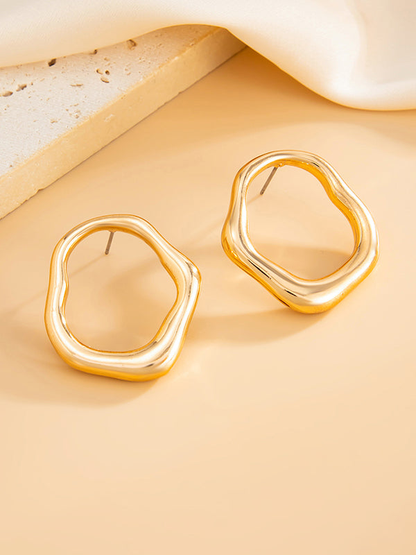 Shiny Irregularity Earrings Accessories