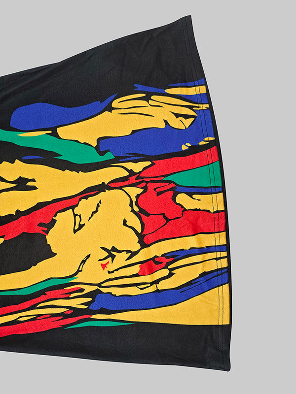 Flower Print Multi-Colored Skinny High Neck Maxi Dresses