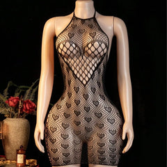 2026 Western Suspender Heart Girl Style Fishnet