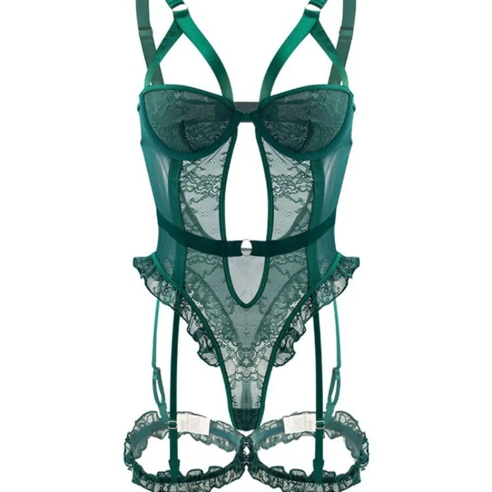 2026 Westerns Lace See Through Backless Body Suits