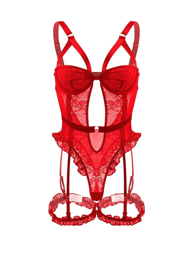 2026 Westerns Lace See Through Backless Body Suits